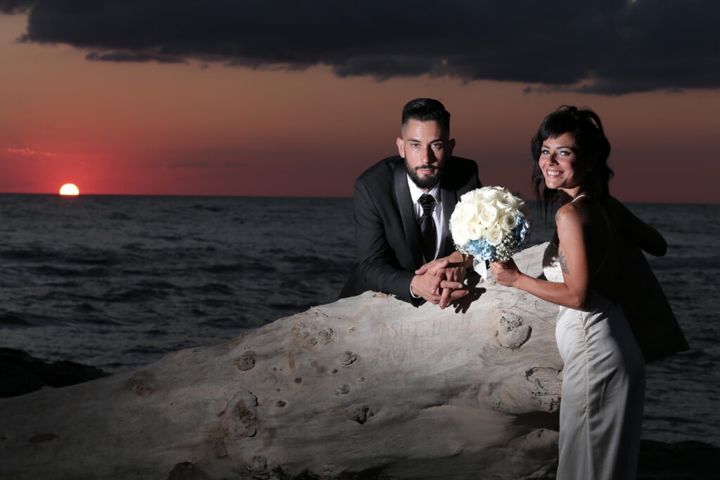 Matrimonio di Valeria e Alessandro in spiaggia a Focene